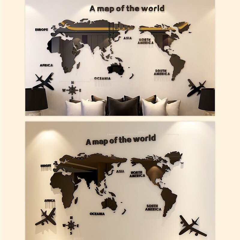 World Map Wall Decoration
