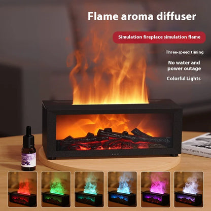 Fireplace Flame Humidifier Aromatherapy