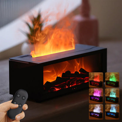 Fireplace Flame Humidifier Aromatherapy