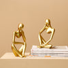 3 Abstract Thinker Statue