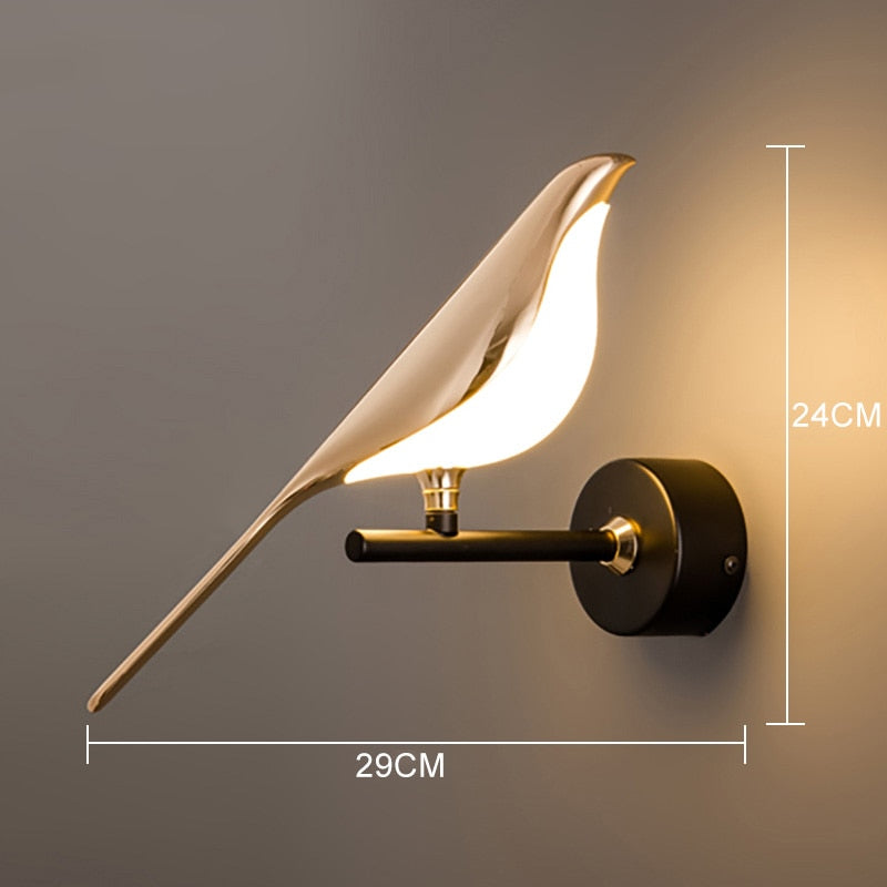 Golden Bird Wall Lamp