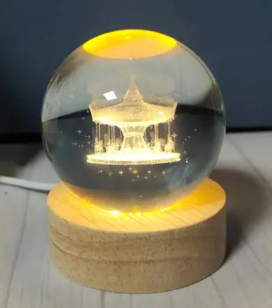 USB Crystal Ball Night Light