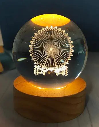 USB Crystal Ball Night Light